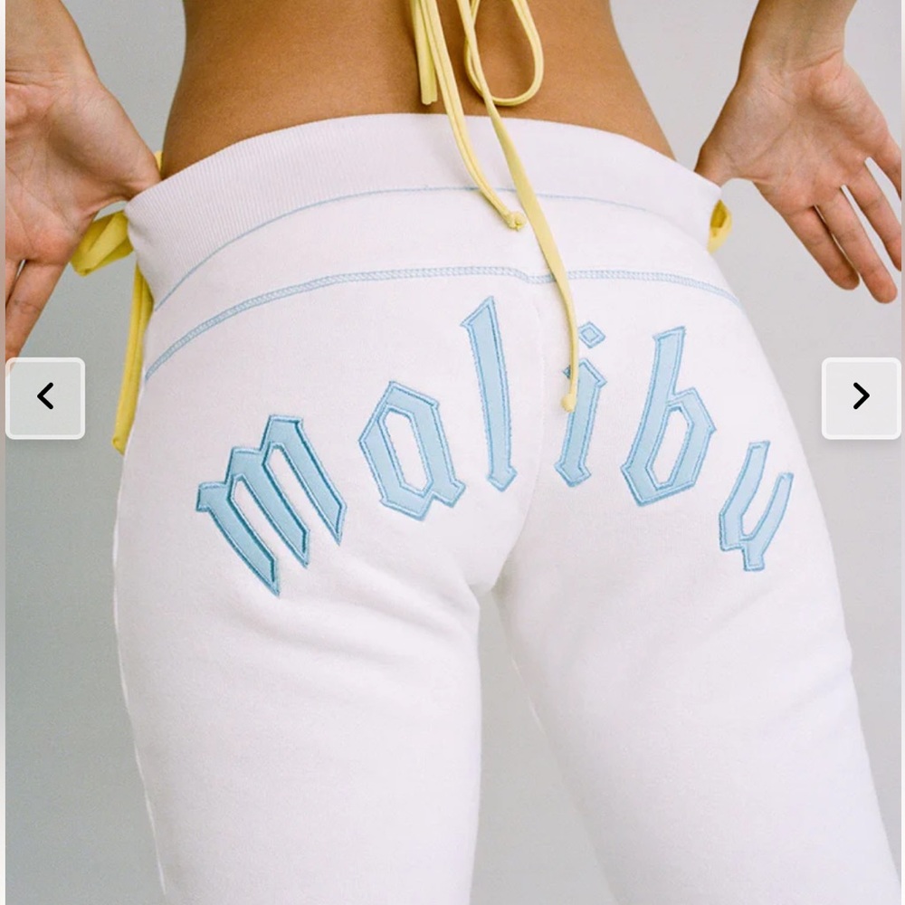 NWT Frankie’s Bikinis Malibu Slumber Low Rise Flare Fit Sweatpants size L